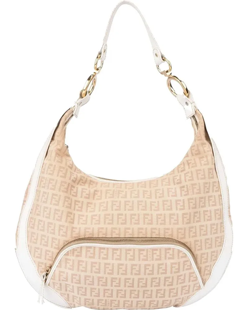 Fendi Crossbody Bags  FF Monogram Zucca Hobo Bag bunt Bunt