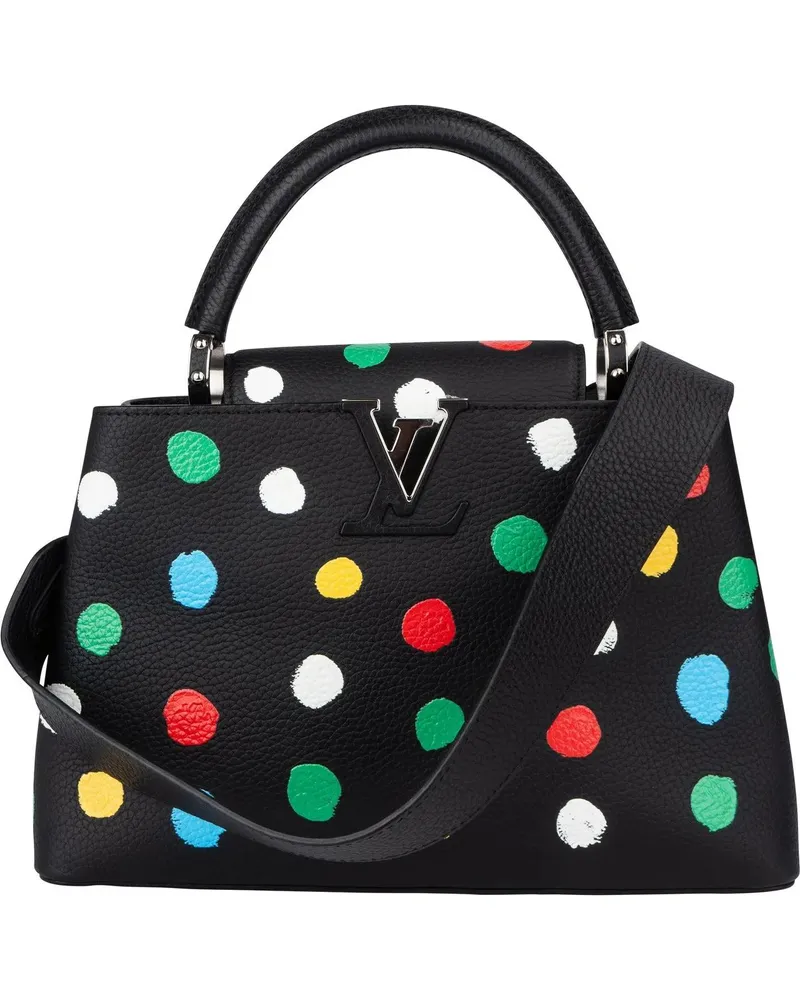 Louis Vuitton Crossbody Bags  x Yayoi Kusama Dots Capucines MM Han schwarz Schwarz