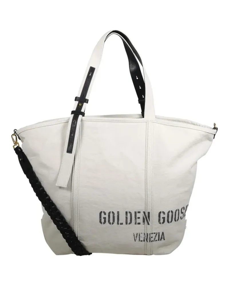 Golden Goose Shopper & Totes Shopping 24.7 Ew Canvas Tye Dye weiß Weiß