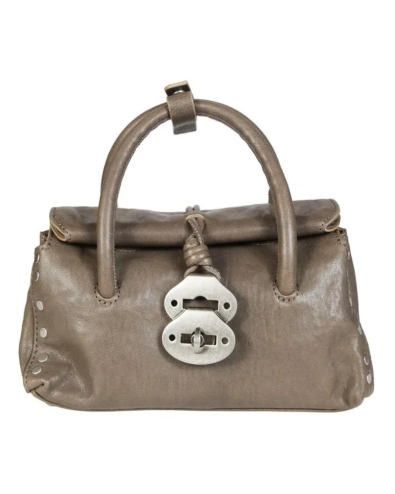 Zanellato Hobo Bags Dotta Leather Vintage Shoulder Bag braun Braun