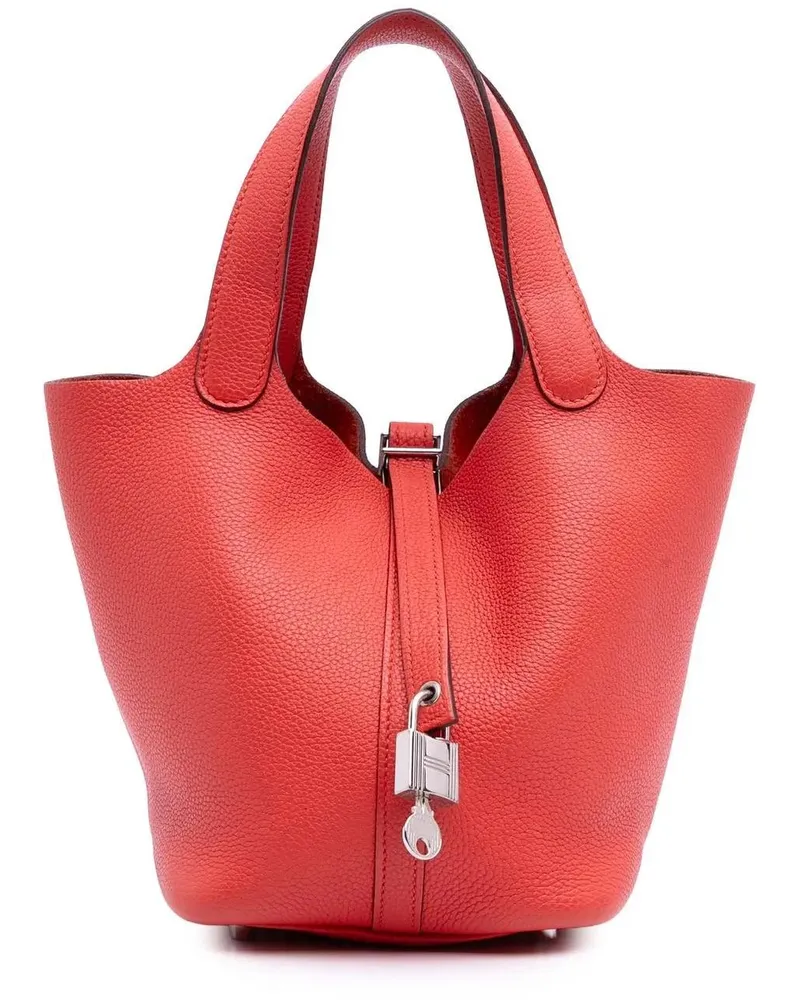 Hermès Crossbody Bags Clemence Picotin Lock 18 rot Rot