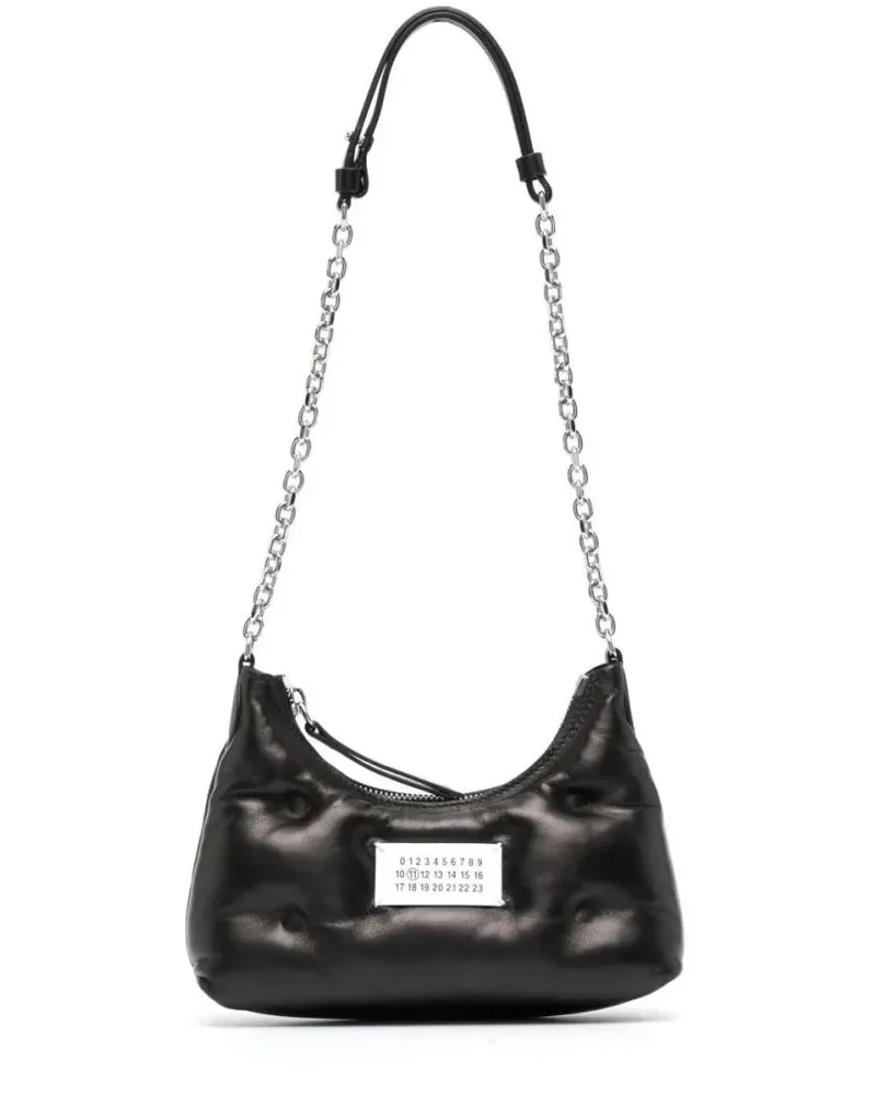 Maison Margiela Hobo Bags Contemporary Black Bag With Puffy Silhouette And C schwarz Schwarz