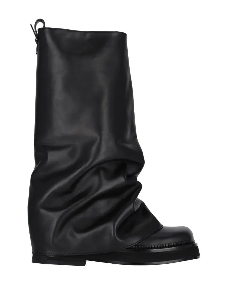 ATTICO Stiefel "Robin" Combat Boots – Black schwarz Schwarz