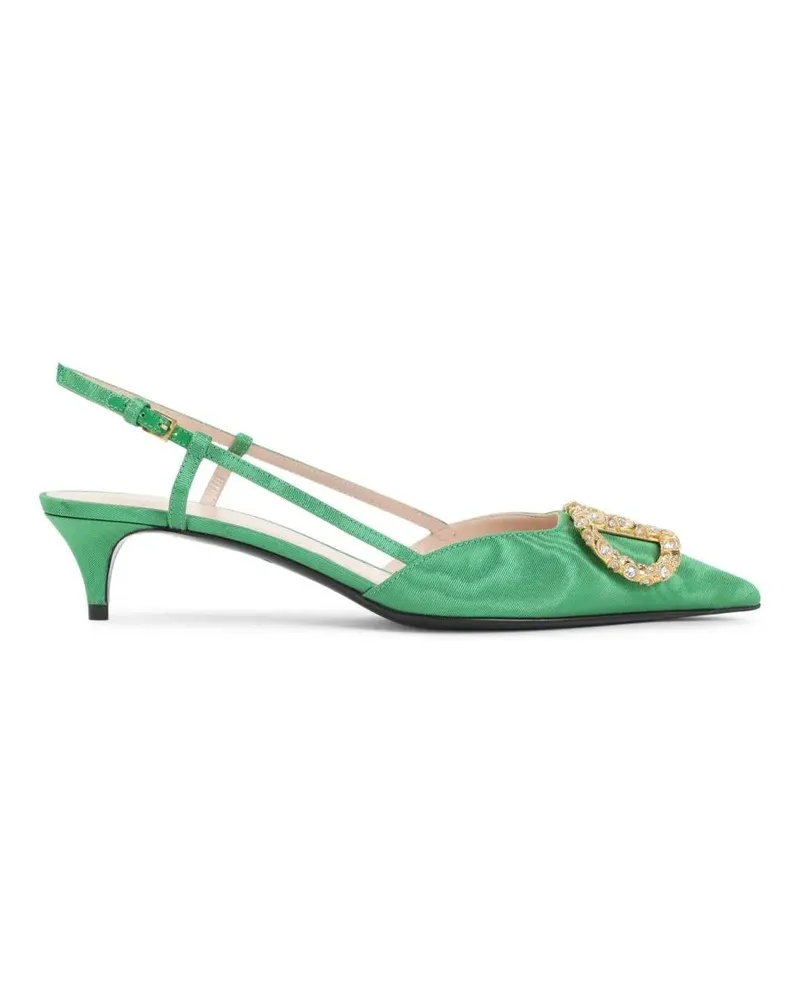Valentino Garavani Sandalen Ornate Green Slingback Pumps grün Grün