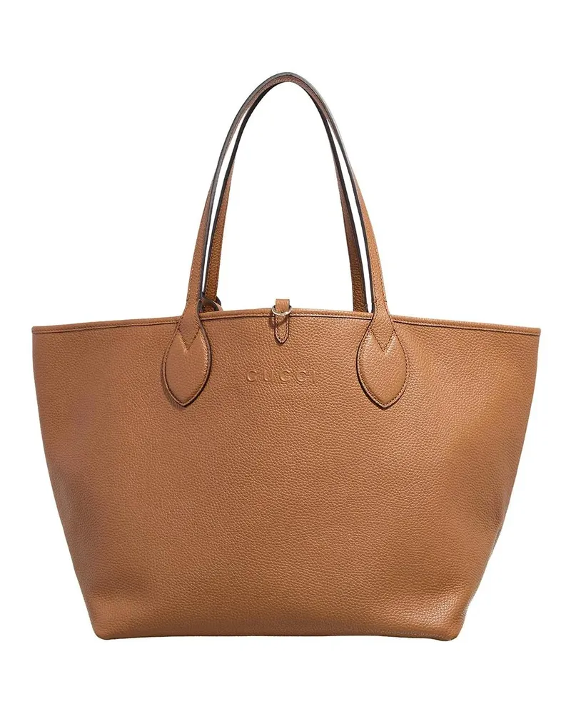 Gucci Shopper & Totes HANDBAG TOTISSIMA VICTORY CALF braun Braun