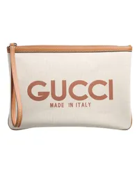 Gucci Clutches Small Clutch With  Print Beige