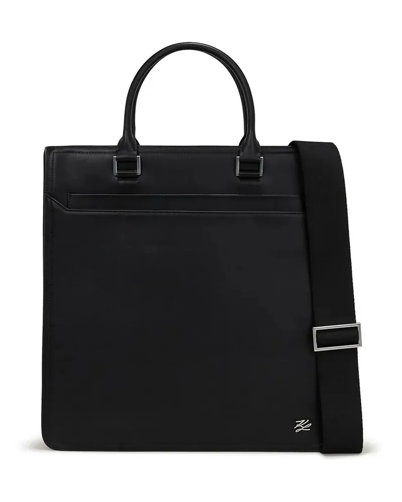 Karl Lagerfeld Shopper K/Autograph Tragetasche schwarz Schwarz