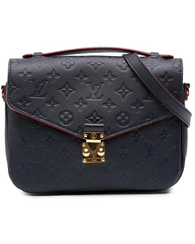 Louis Vuitton Hobo Bags Monogram Empreinte Pochette Metis blau Blau