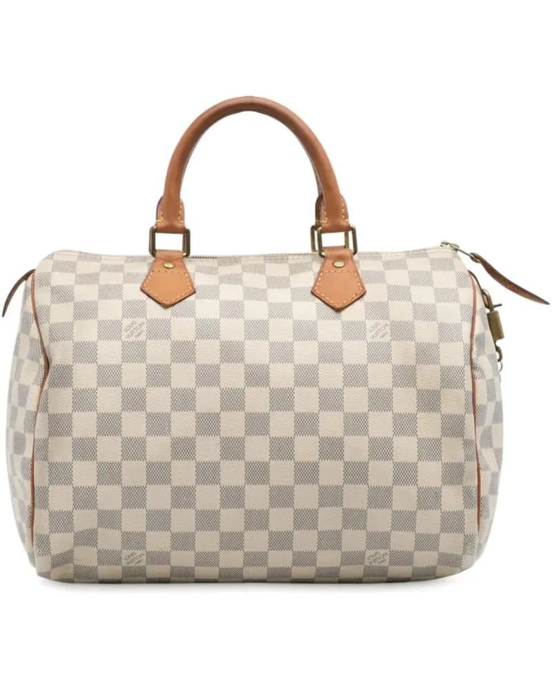 Louis Vuitton Crossbody Bags Damier Azur Speedy 30 weiß Weiß