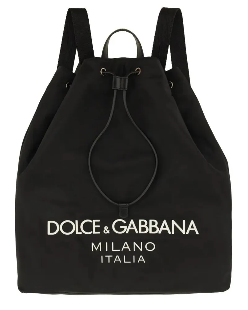 Dolce & Gabbana Rucksäcke Nylon Backpack schwarz Schwarz