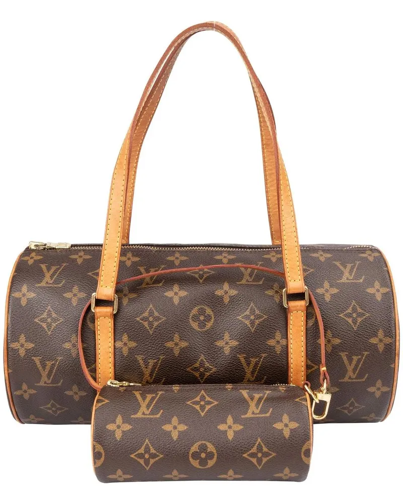 Louis Vuitton Crossbody Bags  Canvas Monogram Papillon Set Handbag braun Braun