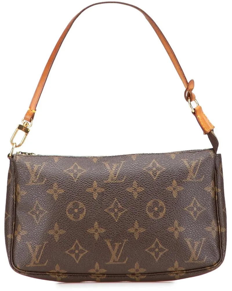 Louis Vuitton Hobo Bags Monogram Pochette Accessoires braun Braun