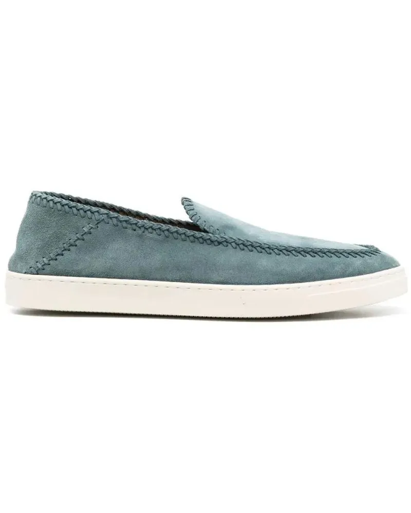 Giorgio Armani Low-Top Sneaker Closed Blue Trainers blau Blau