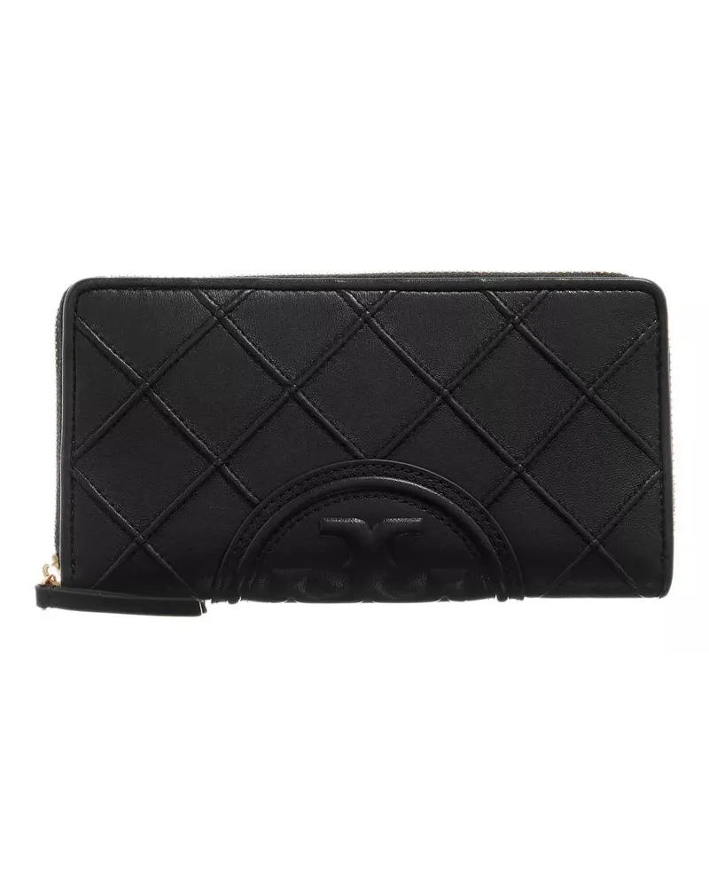 Tory Burch Portemonnaie Fleming Soft Zip Continental Wallet schwarz Schwarz