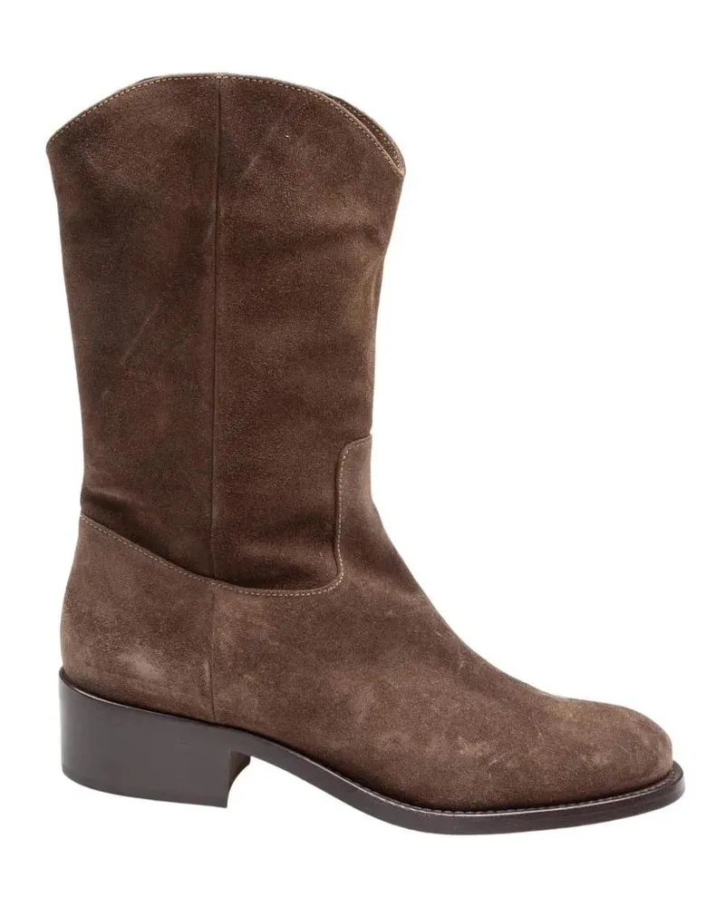 Attilio Giusti Leombruni Stiefel Fergus Suede Ankle Boot In Forest Green grau Grau