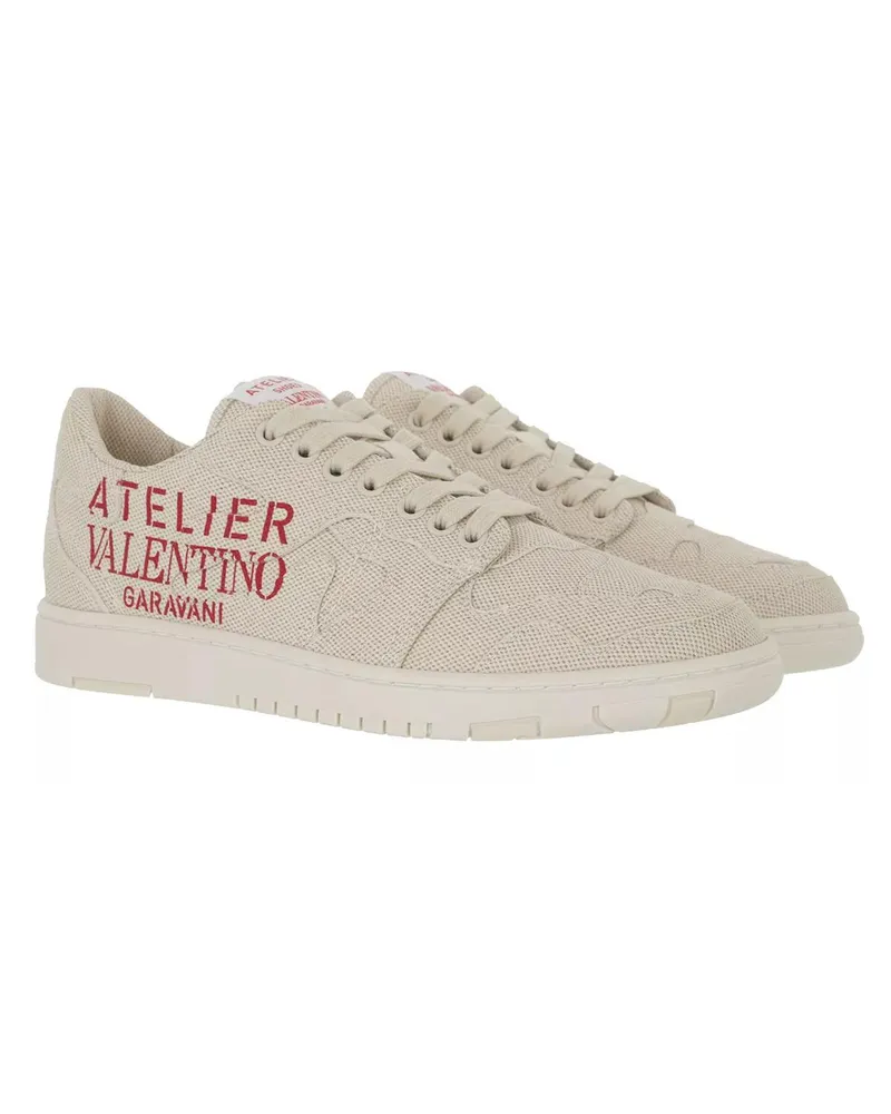 Valentino Garavani Sneaker Atelier 07 Camouflage Low Top Sneaker Canvas beige Beige