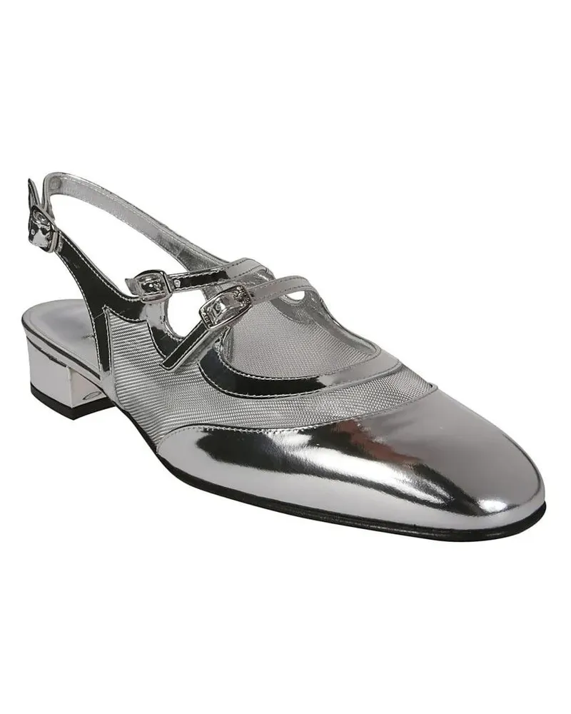 Carel Hohe Schuhe Flate Double Strap Slingback grau Grau