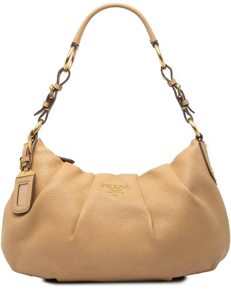 Prada Hobo Bags Vitello Daino Hobo braun Braun