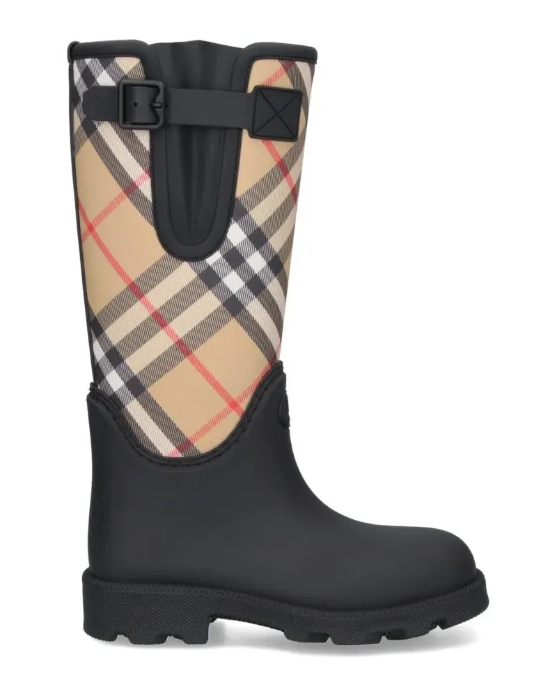 Burberry Stiefel Marsh Stamp Boots – Black schwarz Schwarz