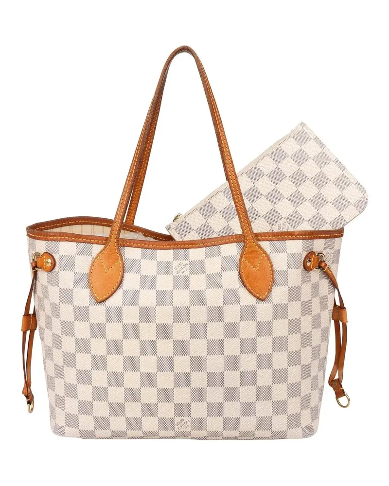 Louis Vuitton Crossbody Bags  Damier Azur Monogram Neverfull PM Ha weiß Weiß