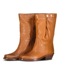 Isabel Marant Boots & Stiefeletten Biker Boots Ademe aus Leder Braun