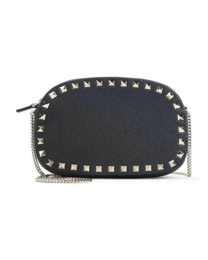Valentino Garavani Crossbody Bags Compact Black Calf Leather Handbag schwarz Schwarz