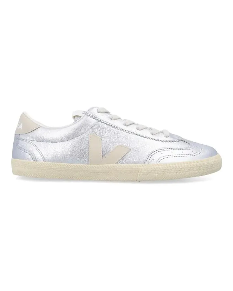 VEJA Low-Top Sneaker Metallic Leather Volley Sneakers weiß Weiß