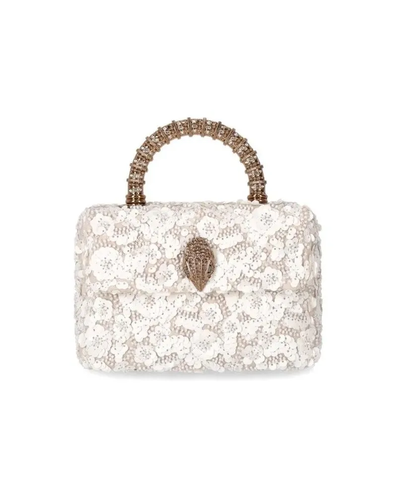 Kurt Geiger Crossbody Bags Kensington Paillettes Mini White Handbag weiß Weiß