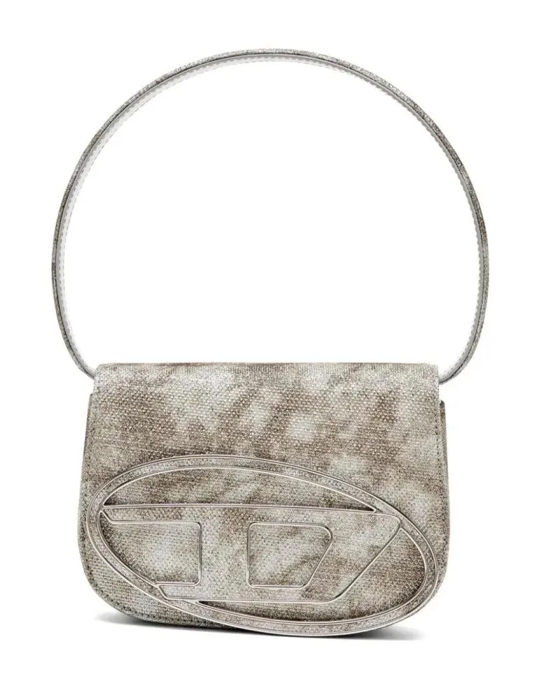 Diesel Hobo Bags Textured Finish Shoulder Bag beige Beige