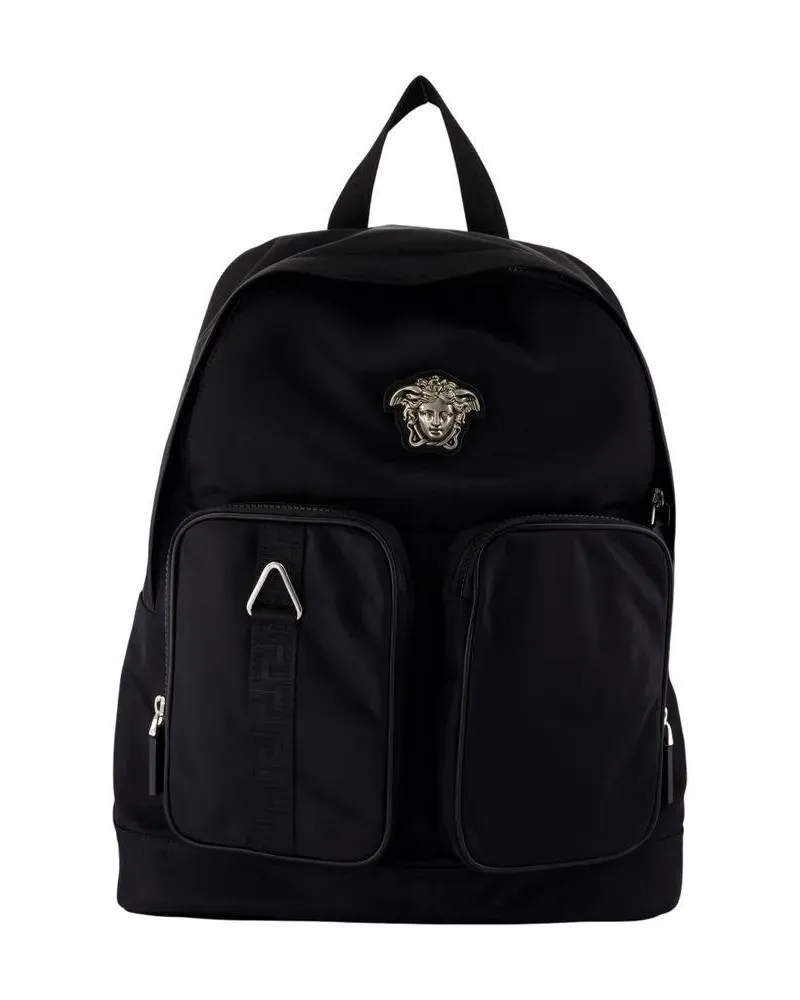 Versace Rucksäcke Backpack -  - Nylon - Black schwarz Schwarz