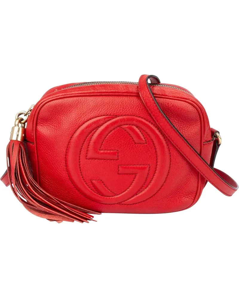 Gucci Crossbody Bags  Red Leather Soho GG Crossbody Bag rot Rot