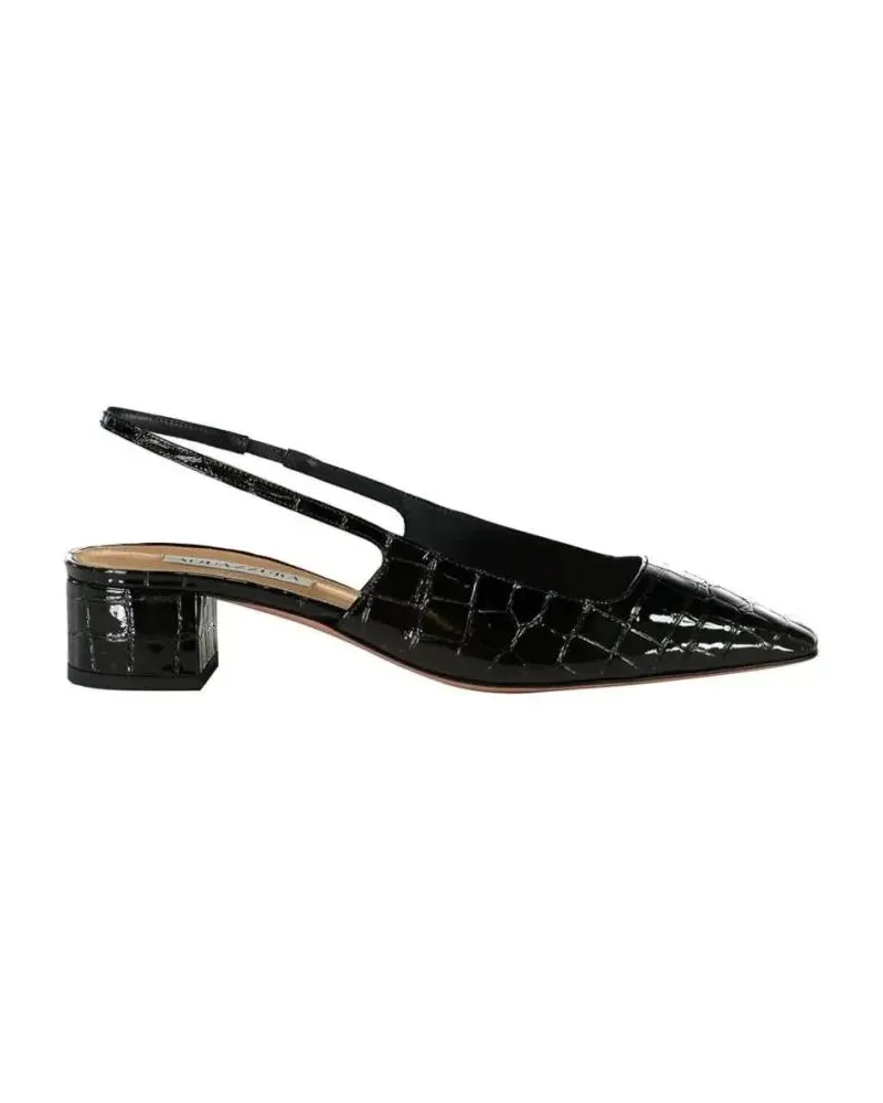 Aquazzura Hohe Schuhe Ginza Sling 35 schwarz Schwarz