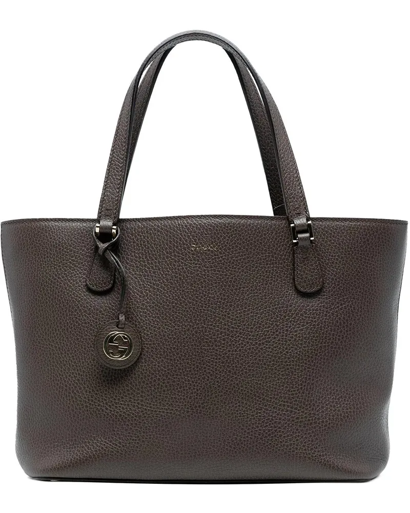 Gucci Shopper Pebbled Leather Lady Dollar Tote goldfarben Gold