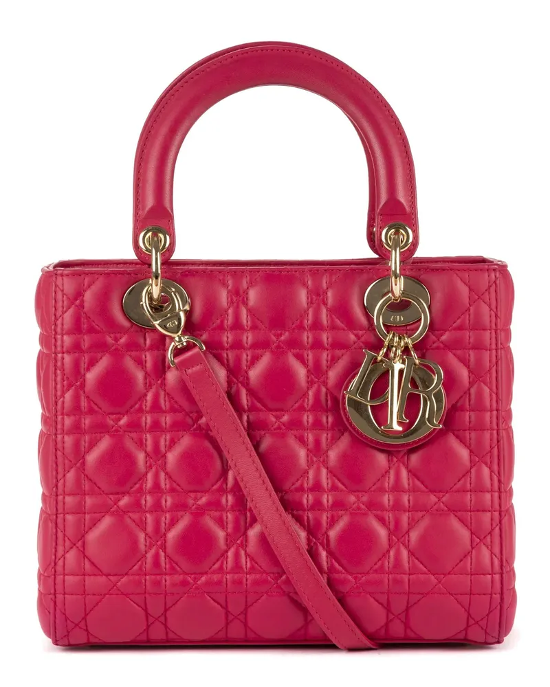 Dior Crossbody Bags Medium Lady-D pink Rosa
