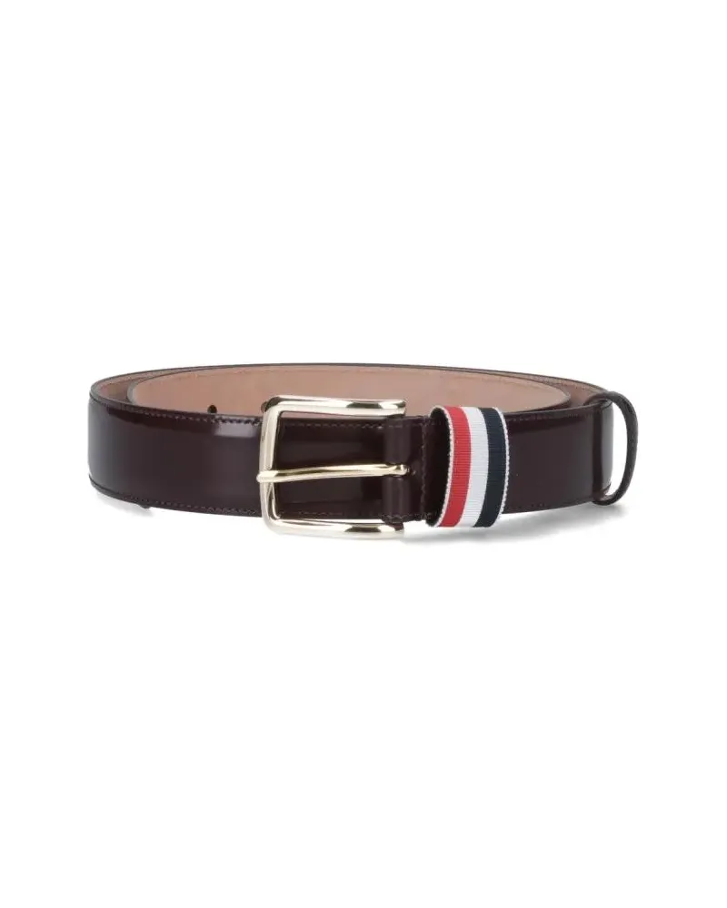 Thom Browne Gürtel "Striped Loop" Belt – Brown braun Braun