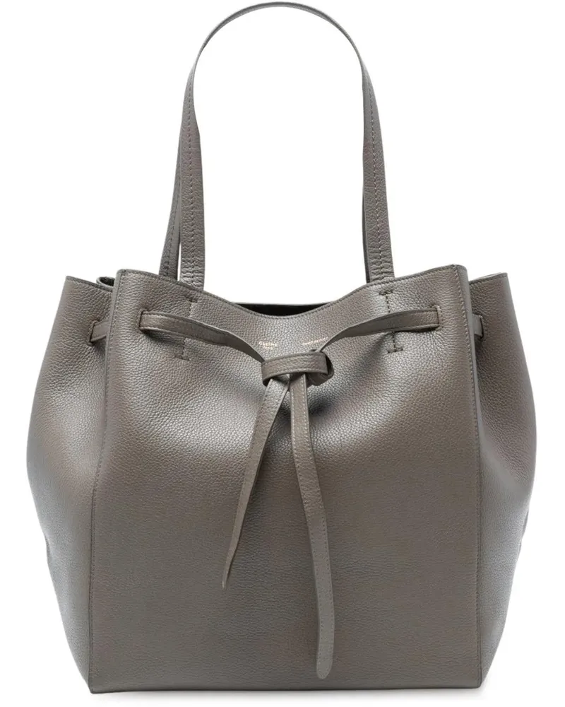 Celine Shopper Small Leather Phantom Cabas Tote braun Braun