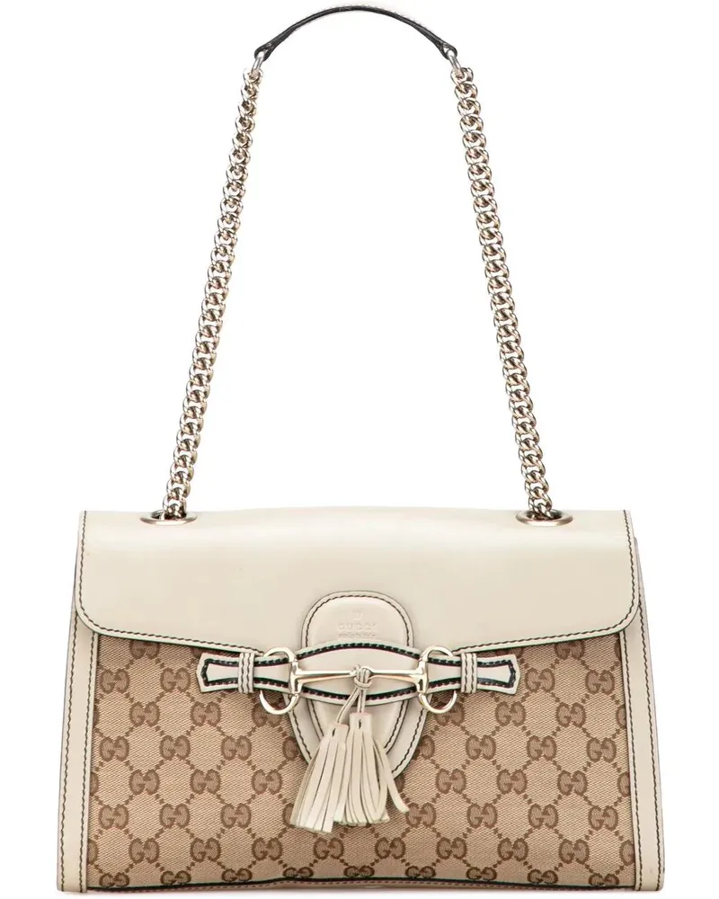 Gucci Hobo Bags Medium GG Canvas Emily Shoulder Bag braun Braun