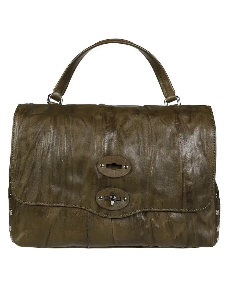 Zanellato Hobo Bags Postina Plisse Shoulder Bag schwarz Schwarz