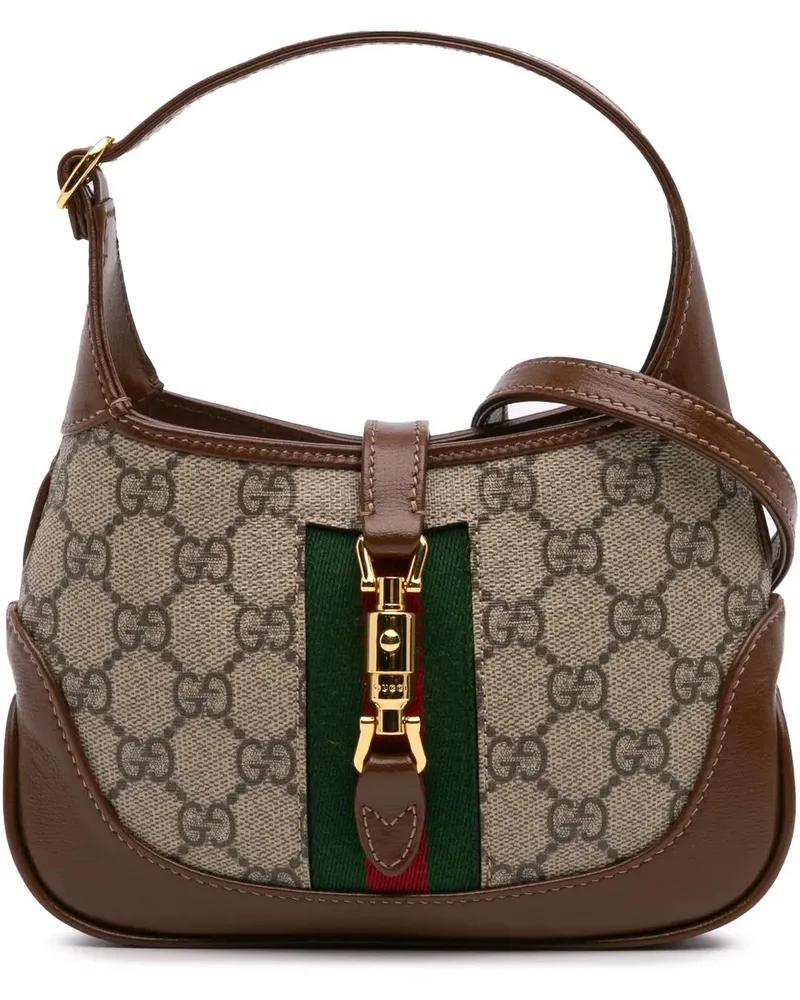 Gucci Hobo Bags 2016-2024 Mini GG Supreme Jackie 1961 Crossbody braun Braun