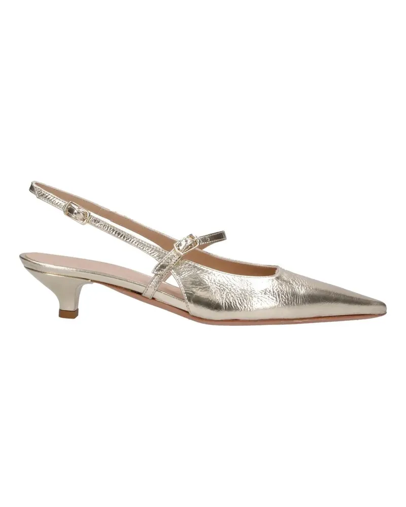 Thea Mika Hohe Schuhe Slingpumps goldfarben 