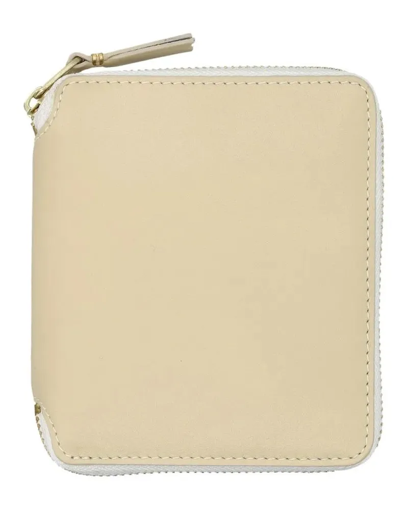 Comme des Garçons Portemonnaies Classic Vertical Wallet Zip Around beige Beige
