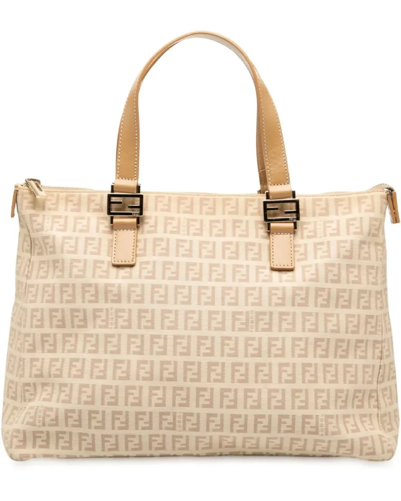 Fendi Shopper Zucchino Canvas Tote braun Braun