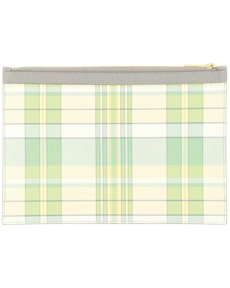 Thom Browne Portemonnaies Small Document Holder grün Grün