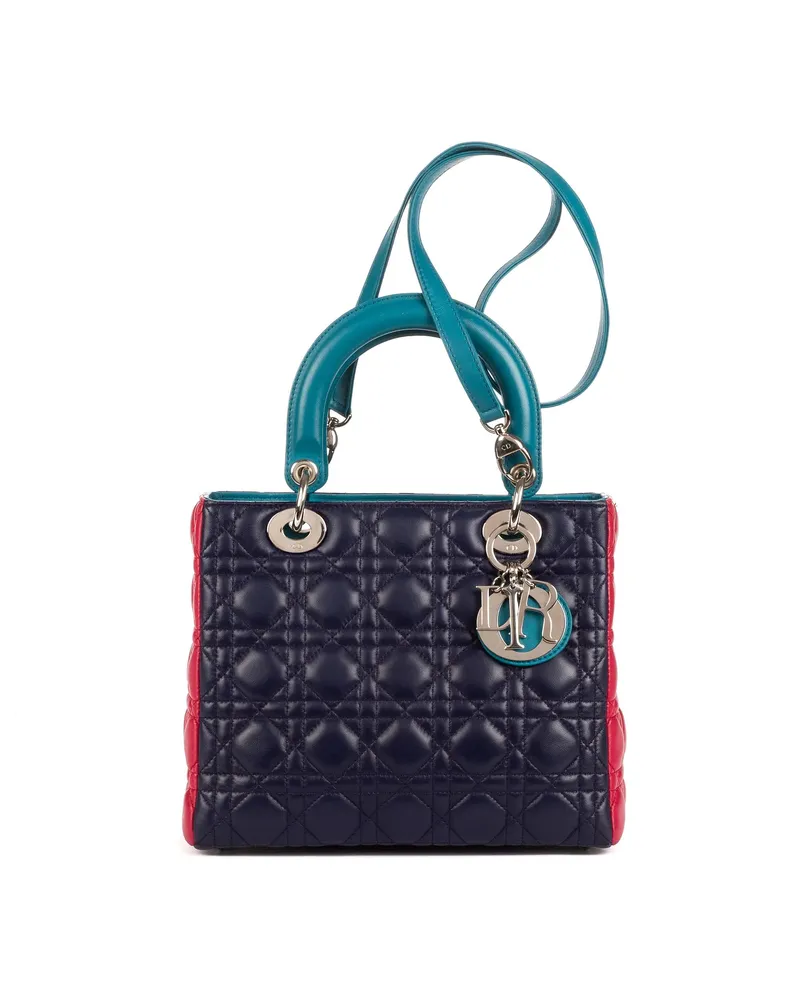 Dior Crossbody Bags Lady Dior Medium blau Blau