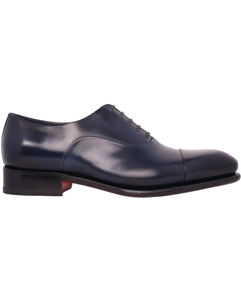 Santoni Oxford Veterschoen blau Blau