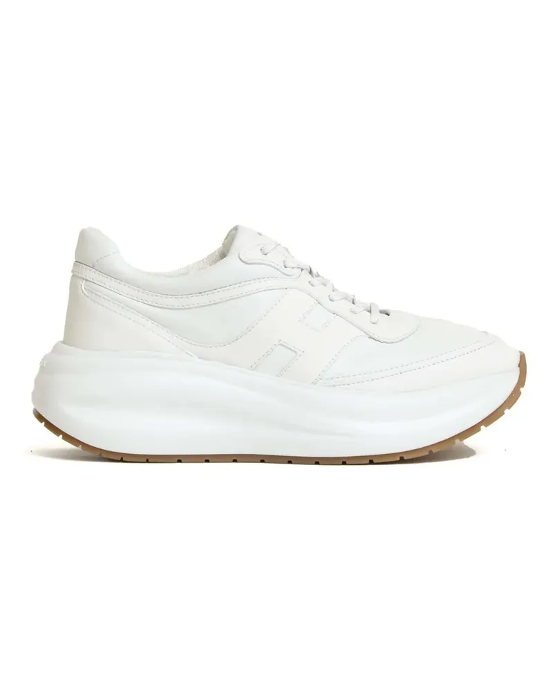 Hogan Low-Top Sneaker White Sneakers With Suede Upper weiß Weiß
