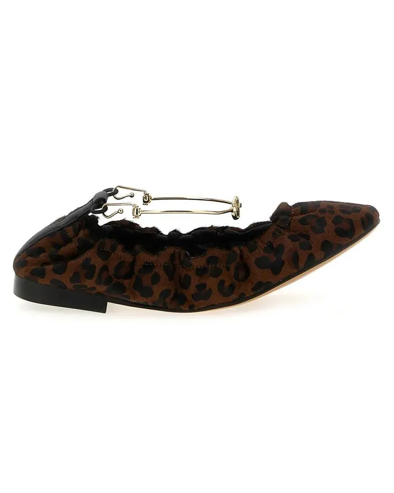 Twin-Set Animal Print Ballet Flats braun Braun