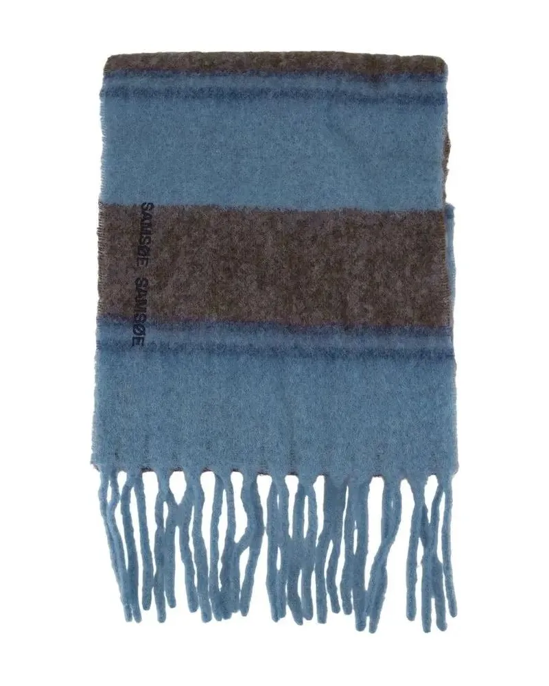 Samsøe & Samsøe Tücher & Schals Alex Scarf - Wool - Blue blau Blau