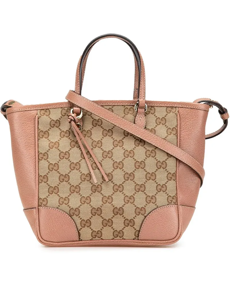 Gucci Hobo Bags Small GG Canvas Bree Satchel braun Braun