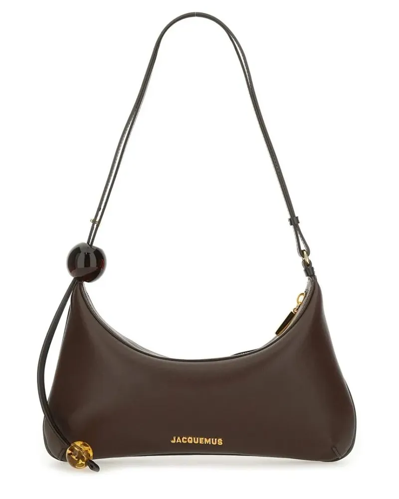 Jacquemus Hobo Bags "Bisou Pearls" Large Bag braun Braun